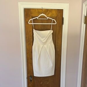 Banana Republic White Strapless Sheath Dress size 6
